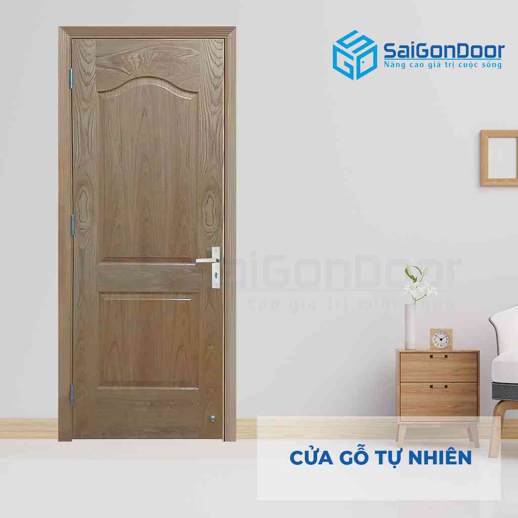Mẫu cửa gỗ tự nhiên dùng làm cửa thông phòng