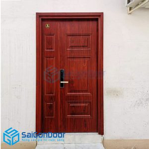 Cửa thép vân gỗ 67