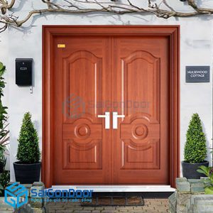 Cửa thép vân gỗ 69