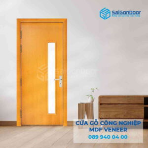 Cửa Gỗ MDF veneer P1G1 soi