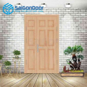 Cửa Nhựa Gỗ Composite 2 canh 9A Oak 2