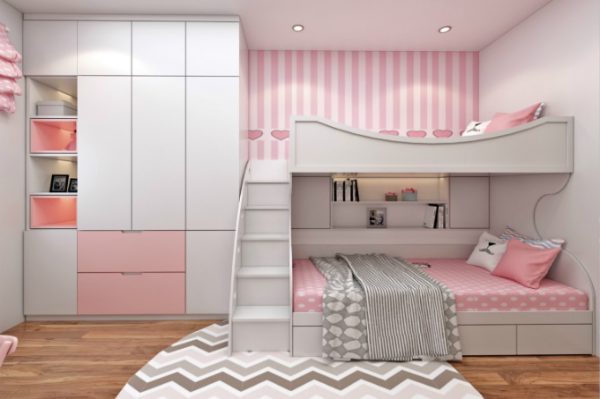 Mẫu thiết kế phòng ngủ giường tầng đẹp nhất cho cả trẻ nhỏ và người lớn