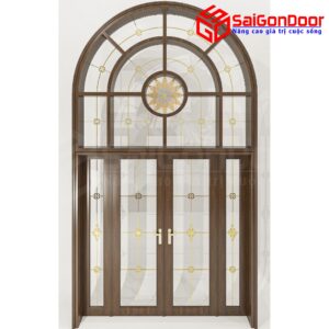 Cửa Nhôm Vân Gỗ SGD-CNVG-9